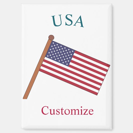 USA Landesflagge Thunder_Cove Magnet (Vorderseite)