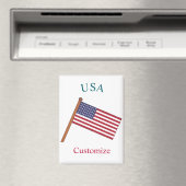 USA Landesflagge Thunder_Cove Magnet (In Situ (Geschirrspüler))