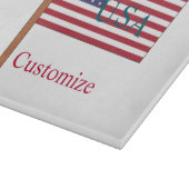 USA Landesflagge Thunder_Cove Schneidebrett (Ecke)