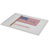 USA Landesflagge Thunder_Cove Schneidebrett (Ecke)