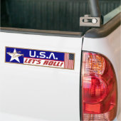 USA Lasst uns fortfahren! Autoaufkleber (Auf Lkw)