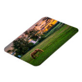 USA, Lexington, Kentucky. Einzelpferd bei Sonnenun Magnet (Linke Seite)