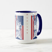 USA Liberty individuelle Name Tasse (VorderseiteRechts)