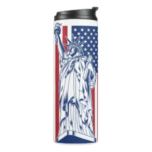 USA Liberty individuelle Name tumbler Thermosbecher