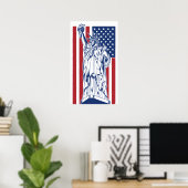 USA Liberty Poster (Heimbüro)