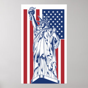 USA Liberty Poster