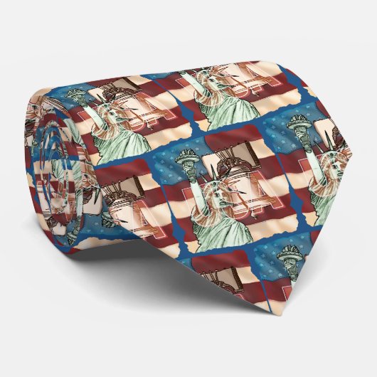 USA Liberty tie Krawatte (Gerollt)