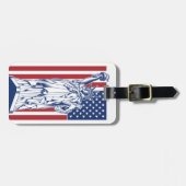 USA Liberty Zollgepäck Gepäckanhänger (Vorderseite horizontal)