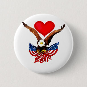 USA Liebe_ Button