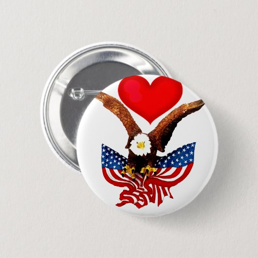 USA Liebe_ Button (Vorne & Hinten)