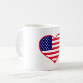 USA-Liebe Kaffeetasse (Vorderseite Links)