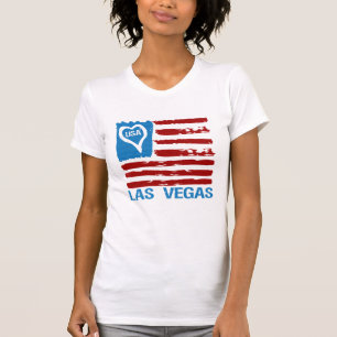 USA-LIEBE-LAS- VEGASfarben-INSPIRIERTE T-Shirt