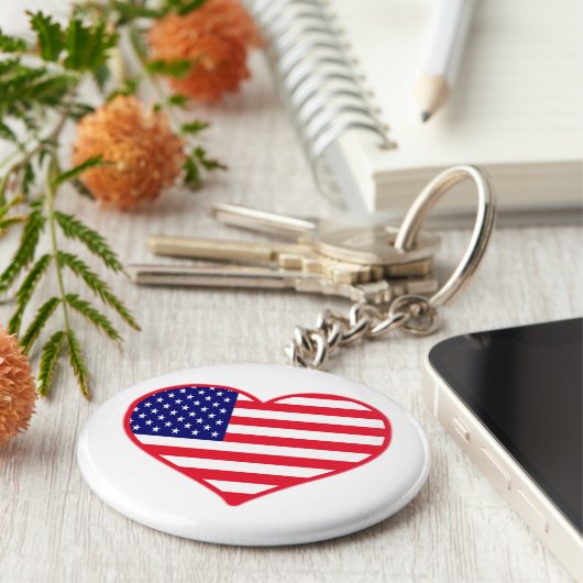 USA-Liebe Schlüsselanhänger (Seite)