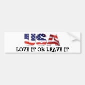 USA-Liebe verlässt es oder es Autoaufkleber (Vorne)