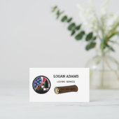 USA Logging Service Business Card Visitenkarte (Stehend Vorderseite)