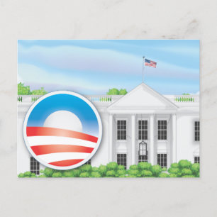 USA-Logo für die Wahl 2012 Postkarte