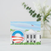 USA-Logo für die Wahl 2012 Postkarte (Stehend Vorderseite)
