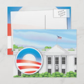 USA-Logo für die Wahl 2012 Postkarte (Vorne/Hinten)
