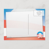 USA-Logo für die Wahl 2012 Postkarte (Rückseite)