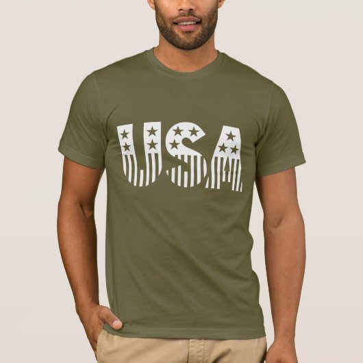 USA-Logo T-Shirt (Vorderseite)