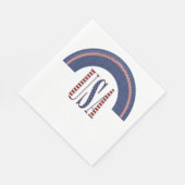 USA Logo-US Flagge Rainbow Patriotic Serviette (Ecke)