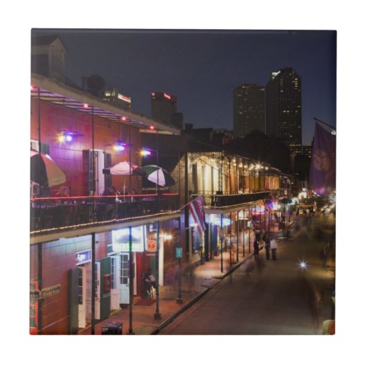 USA, Louisiana, New Orleans. Französische Viertel Fliese (Vorderseite)