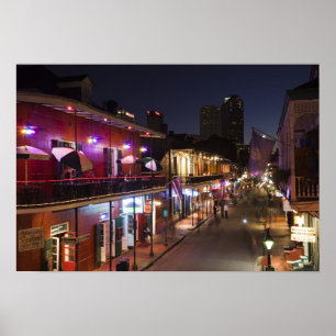 USA, Louisiana, New Orleans. französisches Vierte Poster