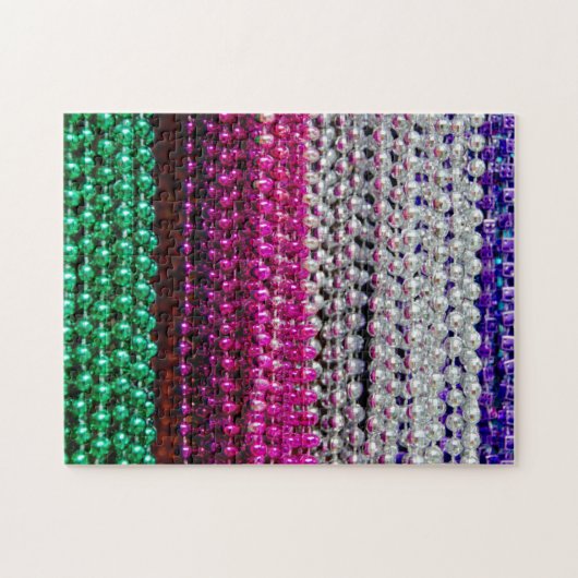 USA, Louisiana, New Orleans. Mardi Gras Beads Puzzle (Horizontal)
