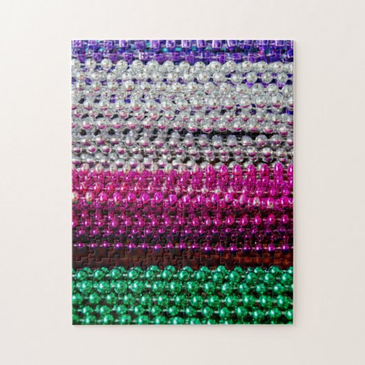 USA, Louisiana, New Orleans. Mardi Gras Beads Puzzle (Vertikal)