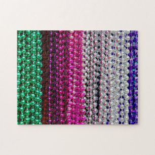 USA, Louisiana, New Orleans. Mardi Gras-Perlen Puzzle