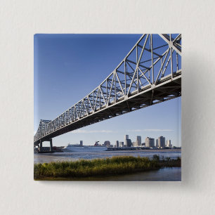 USA, Louisiana, New Orleans. Skyline aus Button
