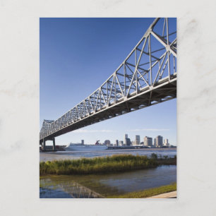 USA, Louisiana, New Orleans. Skyline aus dem Postkarte