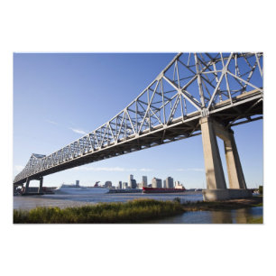 USA, Louisiana, New Orleans. Skyline aus der Fotodruck