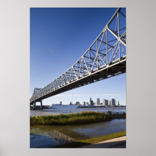 USA, Louisiana, New Orleans. Skyline aus der Poster