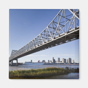 USA, Louisiana, New Orleans. Skyline aus Magnet
