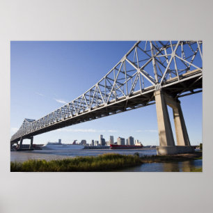 USA, Louisiana, New Orleans. Skyline von der 2 Poster