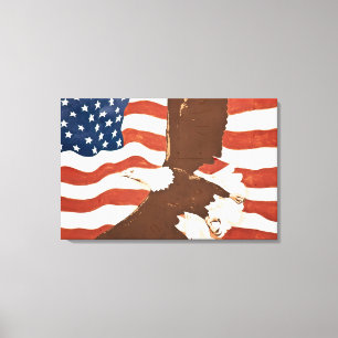 USA, Louisiana, Port Allen. Patriotisches Wandgemä Leinwanddruck