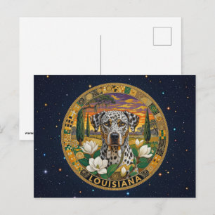 USA Louisiana Staatsembleme Postkarte