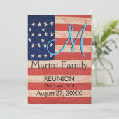 USA Love Wiedersehen Fab Colorful Einladung (Stehend Vorderseite)