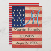 USA Love Wiedersehen Fab Colorful Einladung (Vorne/Hinten)