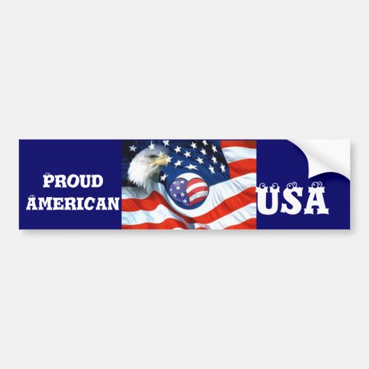 USA Lover_ Autoaufkleber (Vorne)