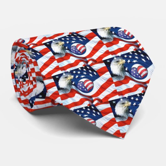 USA Lover_ Krawatte (Gerollt)