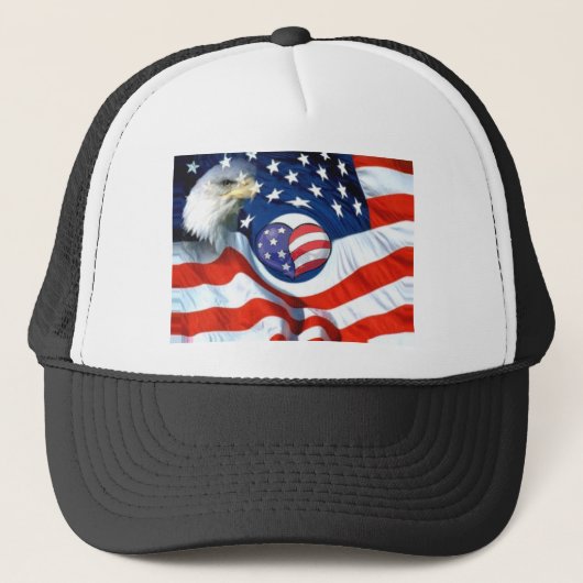 USA Lover_ Truckerkappe (Vorderseite)