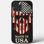 USA Made in the USA Skull iPhone Case Mate (Rückseite)