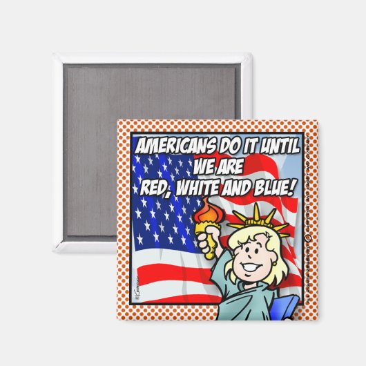 USA MAGNET (Vorderseite/Rückseite)