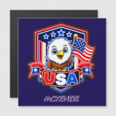 USA MAGNETKARTE (Vorne/Hinten)
