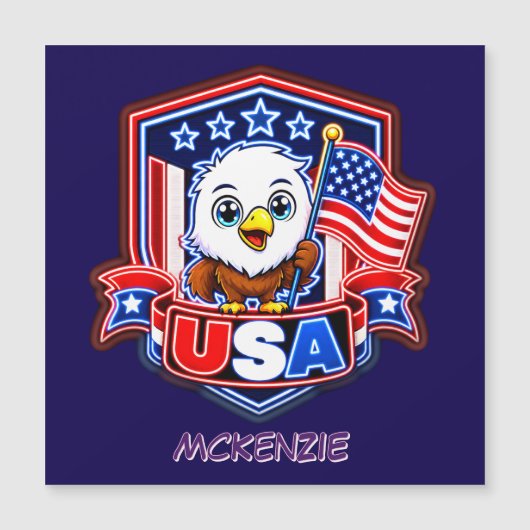 USA MAGNETKARTE (Vorderseite)