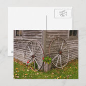 USA, Main. Wagenräder Postkarte (Vorne/Hinten)