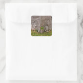 USA, Main. Wagenräder Quadratischer Aufkleber (Tasche)
