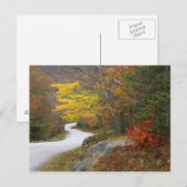 USA, Maine, Camden. Straße nach Camden Postkarte (Vorne/Hinten)